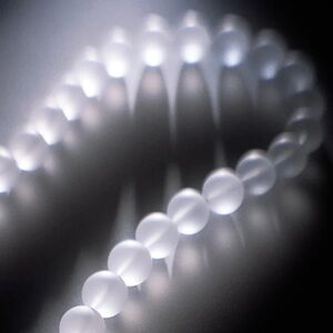 🤍💎 Gemisphere 💎🤍 Frosted Quartz "" Therapeutic Gemstone Necklace